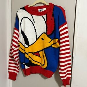Vintage 80s Donald Duck Mickey & Co Sweater